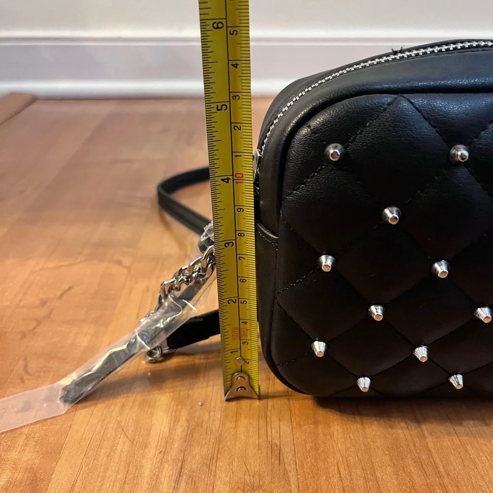 NWOT Rebecca Minkoff Black Quilted Cross Body - Picture 8 of 8